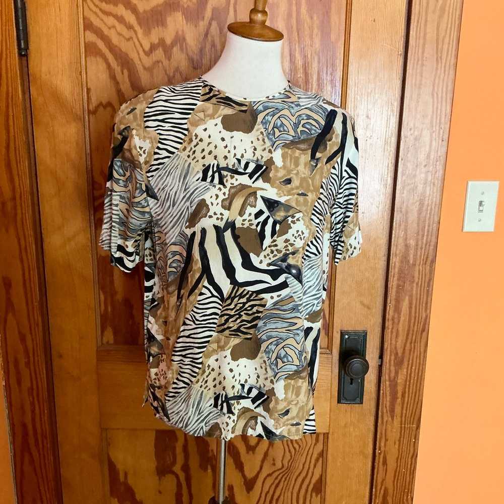 Vintage 90s safari blouse - image 4