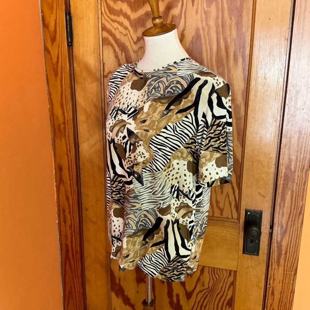 Vintage 90s safari blouse - image 6