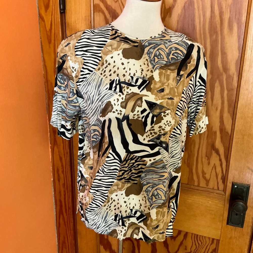 Vintage 90s safari blouse - image 7