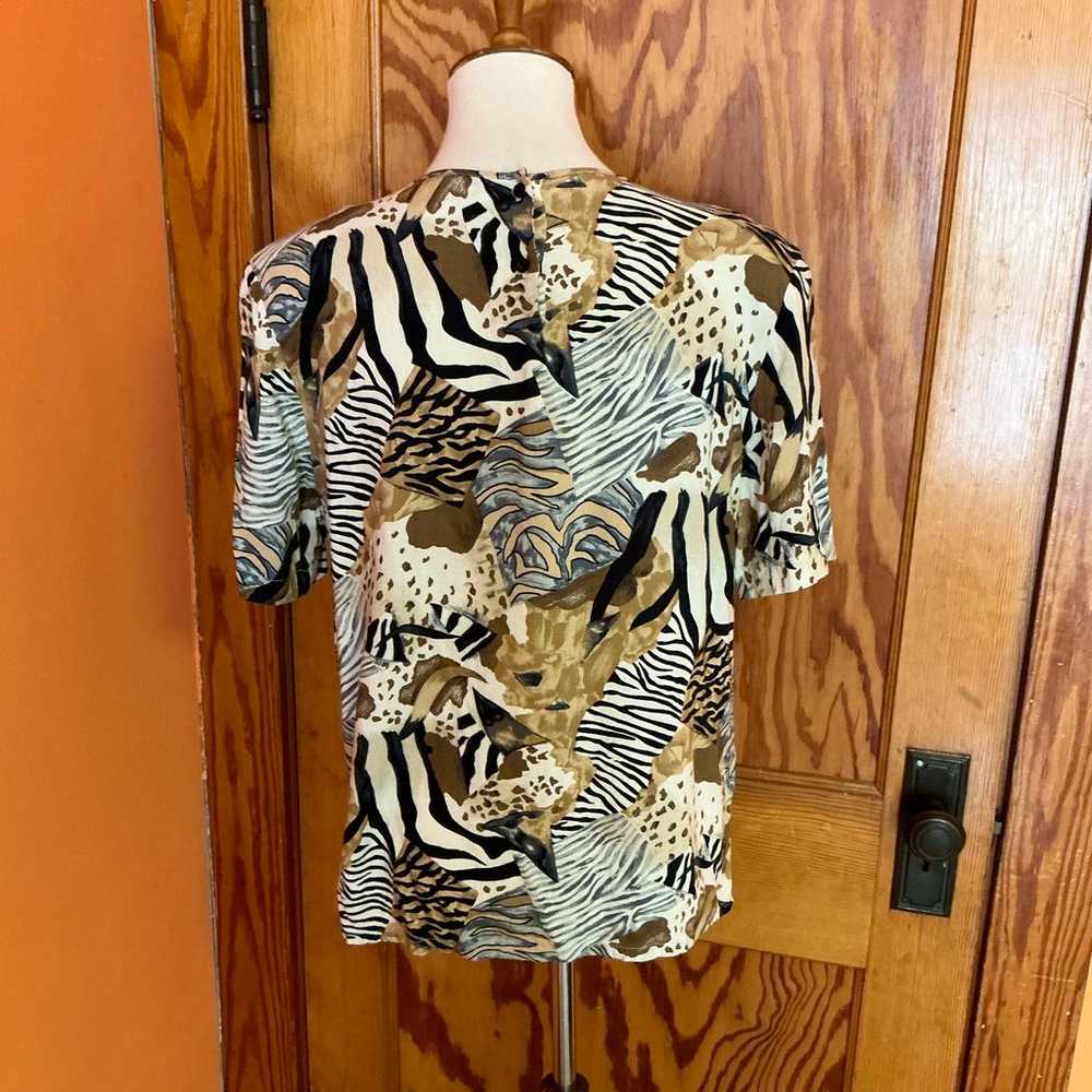 Vintage 90s safari blouse - image 8