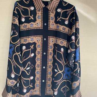 1990s BIGI printed blouse, brand new.