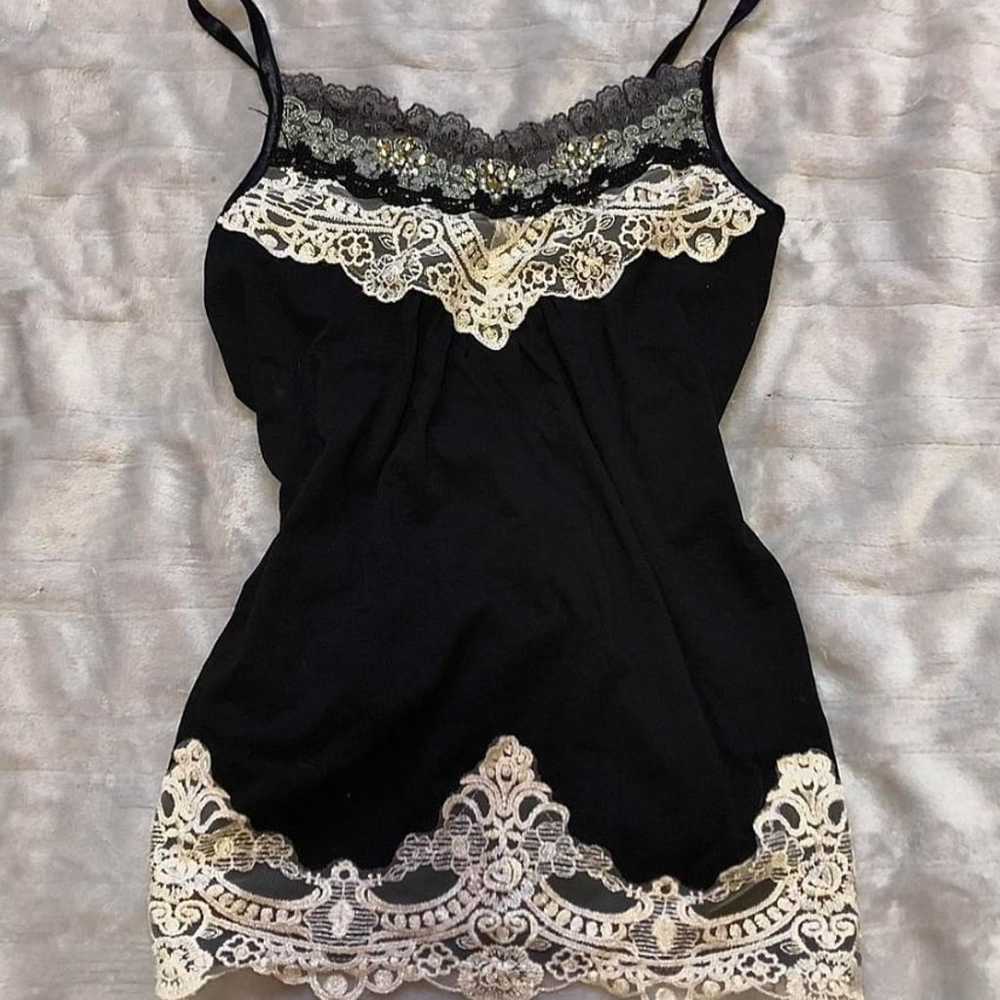 axes femme lace bead camisole - image 1