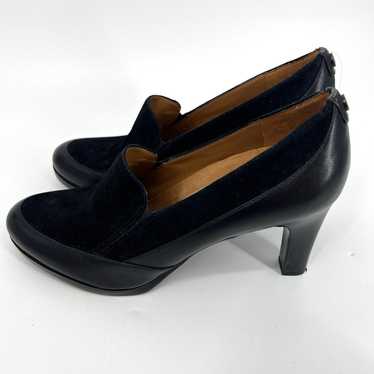 Naturalizer N5 Contour Black Suede Platform Heel … - image 1