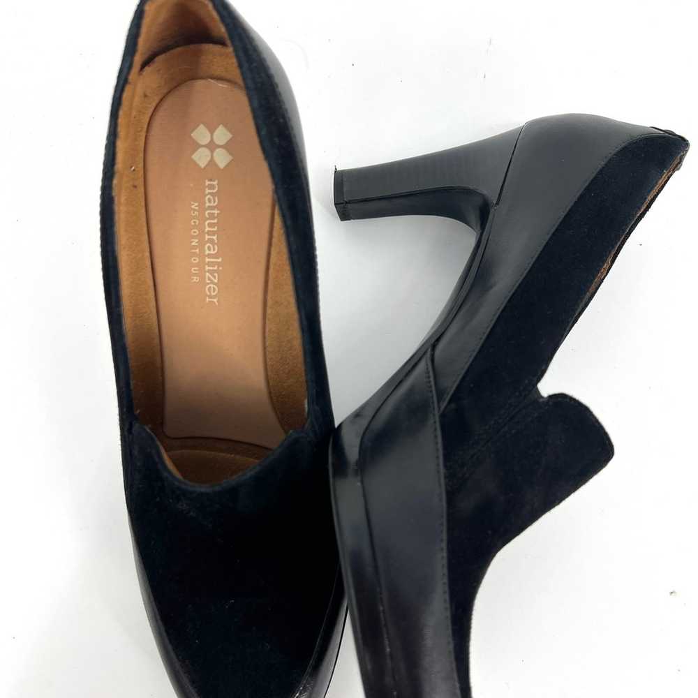 Naturalizer N5 Contour Black Suede Platform Heel … - image 4