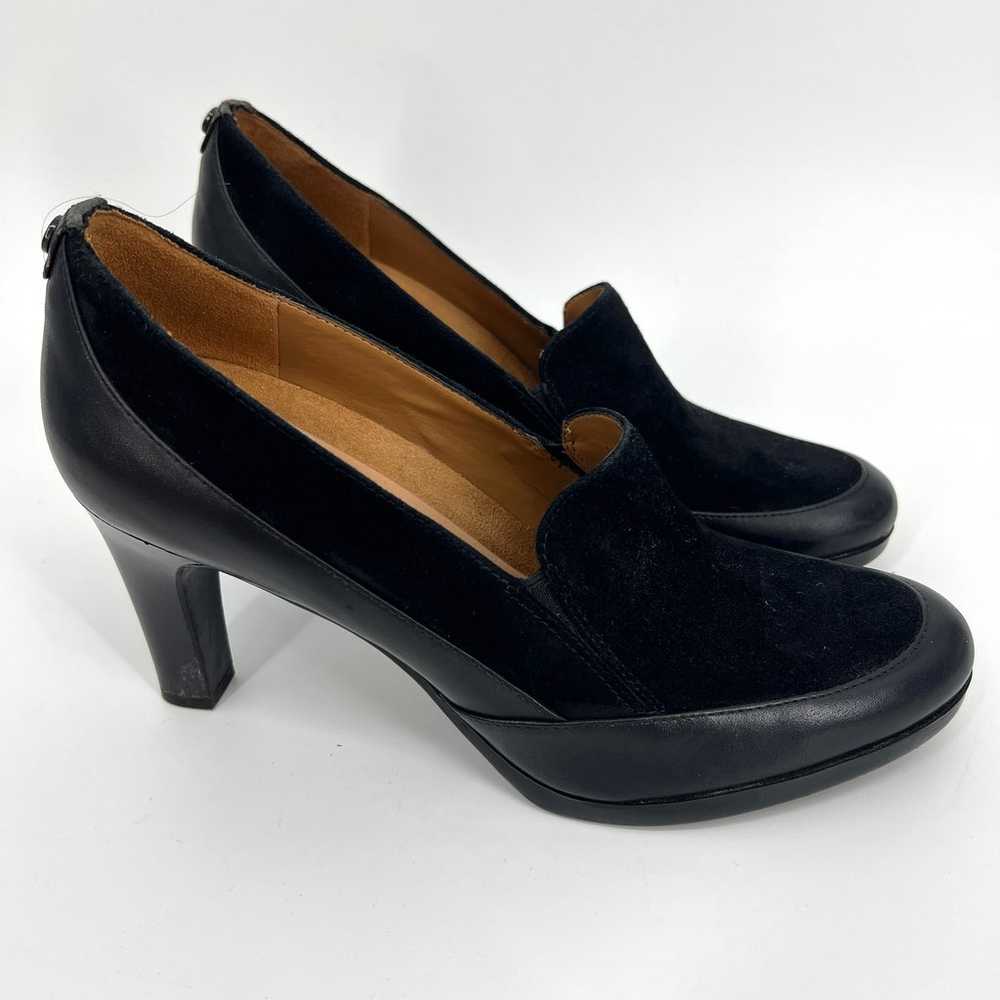 Naturalizer N5 Contour Black Suede Platform Heel … - image 5