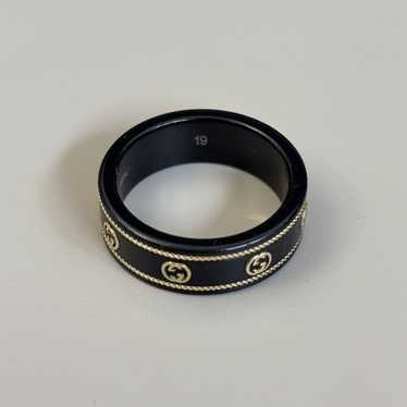 Gucci GUCCI Icon Ring with 18k Yellow Gold Interl… - image 1