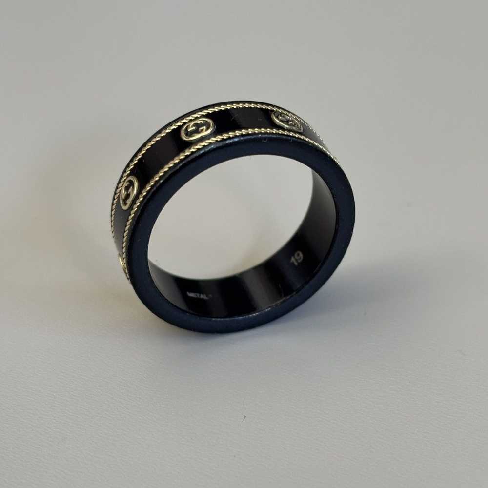 Gucci GUCCI Icon Ring with 18k Yellow Gold Interl… - image 4