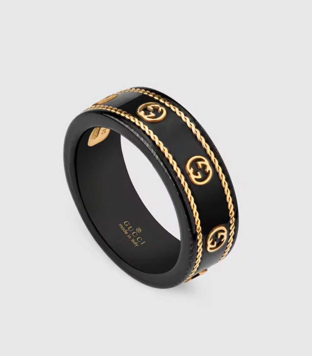 Gucci GUCCI Icon Ring with 18k Yellow Gold Interl… - image 6