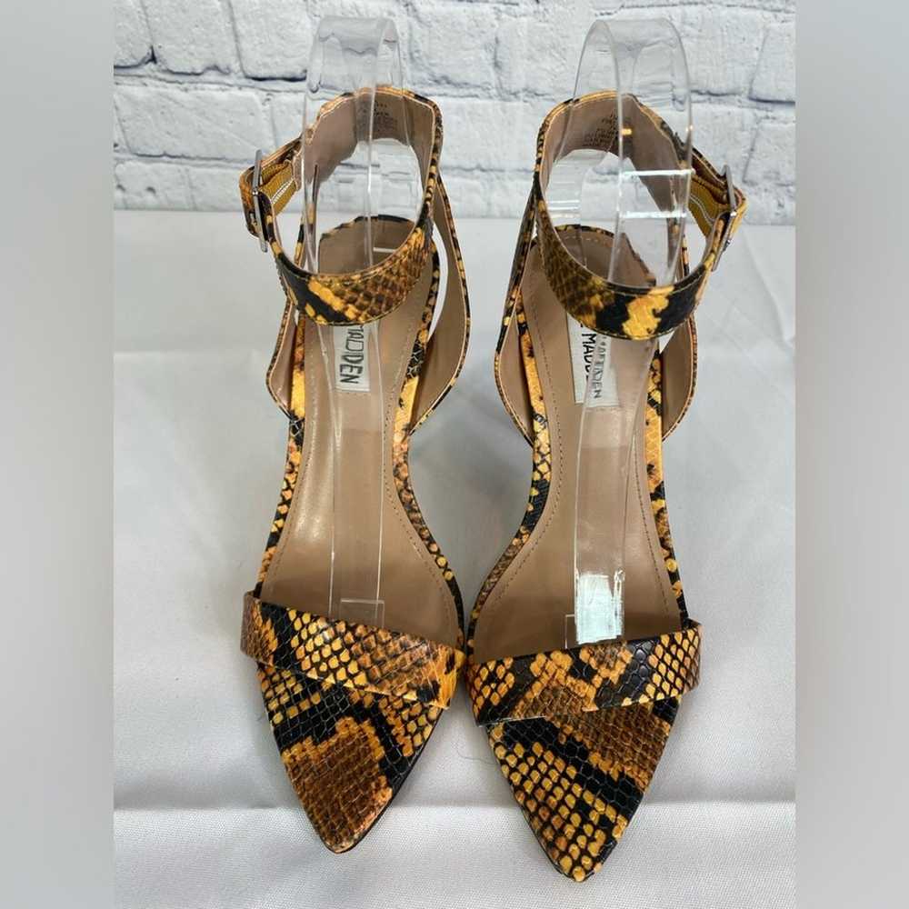 #STEVE MADDEN Snakeskin Heels Size 7 - image 1