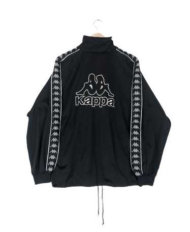 冬物セール❗️新品未使用タグ付きKappa KRGエンブレム 黒ジャケット KANGOL 帽子 レトロ バケットハット ストライプ柄 サイズが