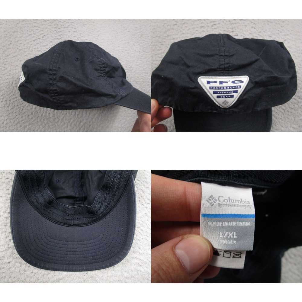 Vintage Columbia PFG Hat Mens Large XL Black Flex… - image 4