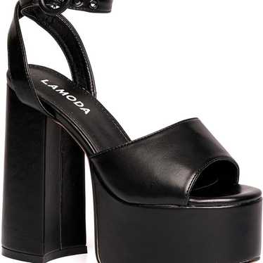 Platform Black Sandal LAMODA