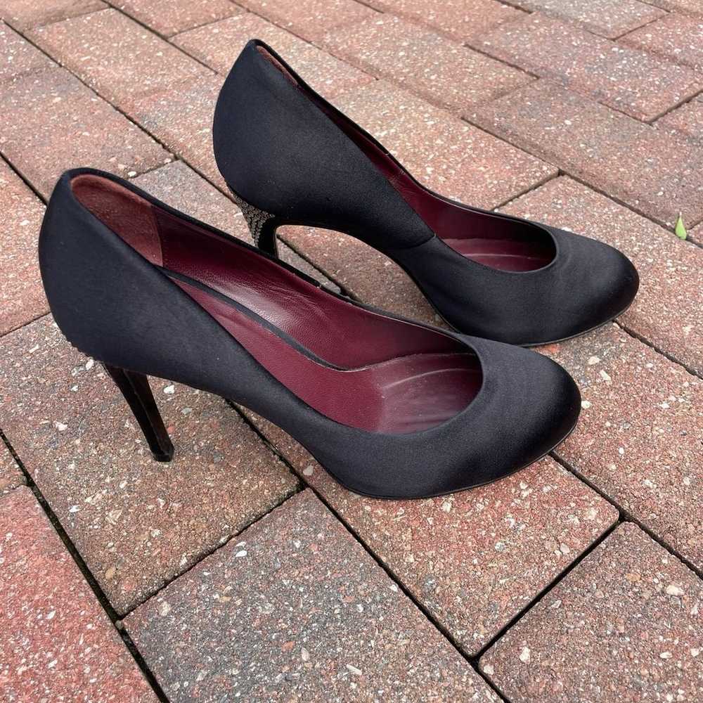 MaxMara Black Satin Pumps size EU 37 - image 12