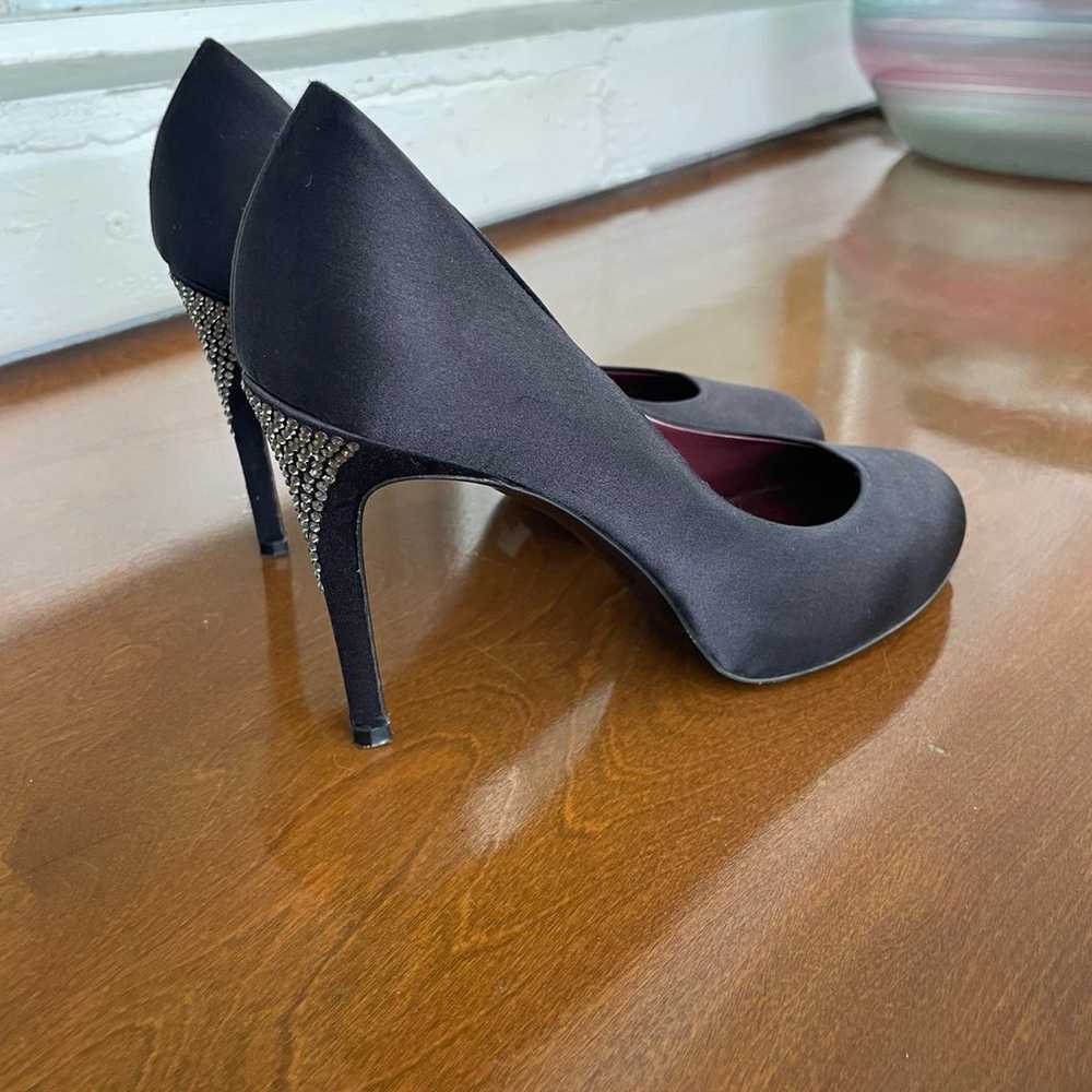 MaxMara Black Satin Pumps size EU 37 - image 7