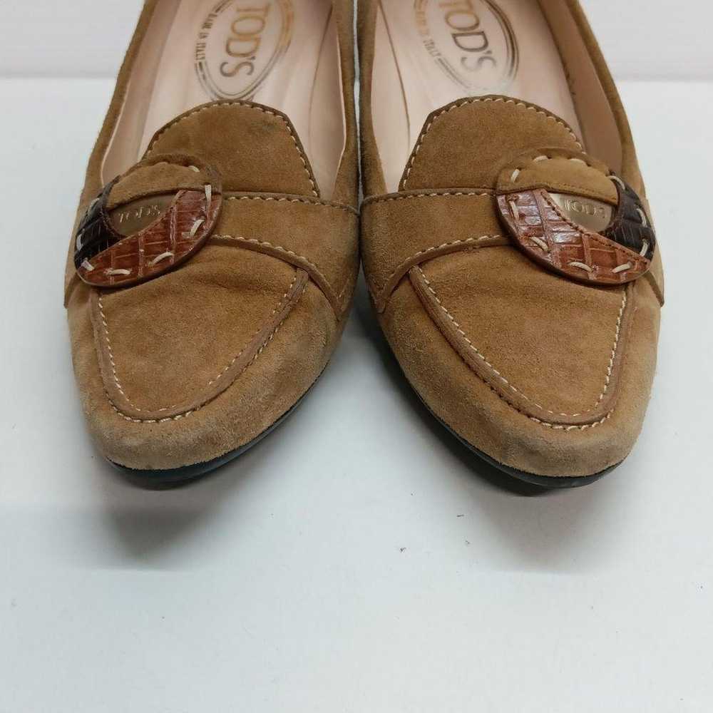 H776 Tod's pumps 36 Approximately 23cm Light brow… - image 7