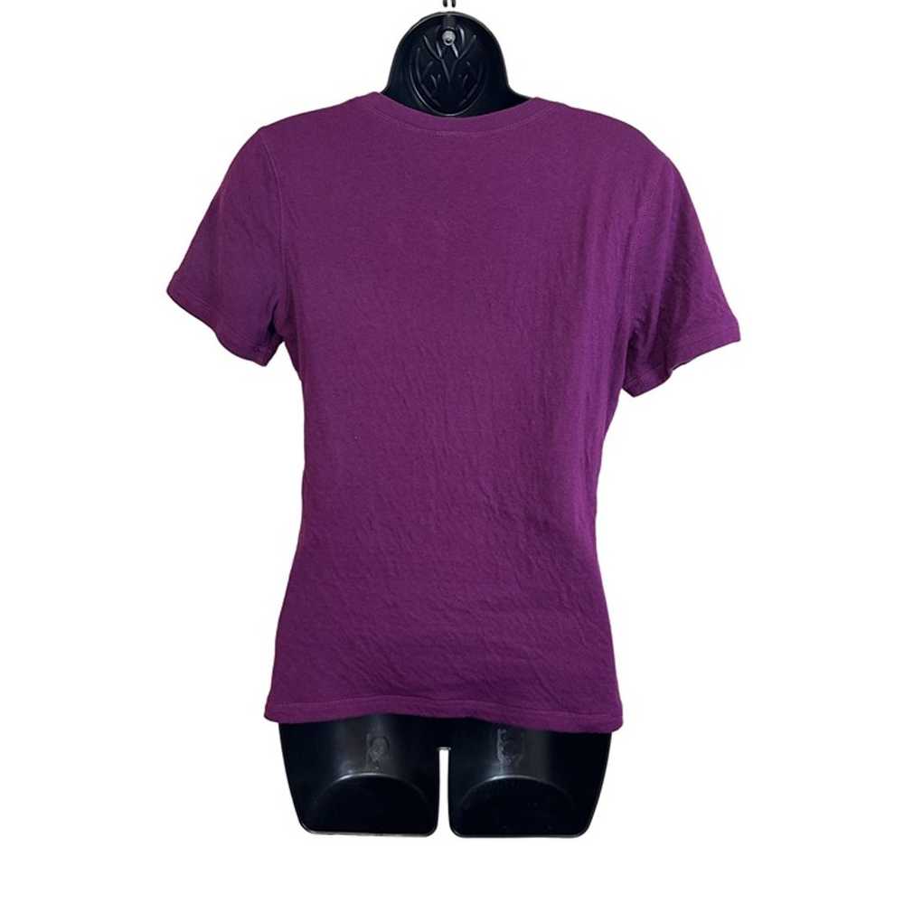 Harley-Davidson Purple Plum Rhinestone V-Neck Mot… - image 8