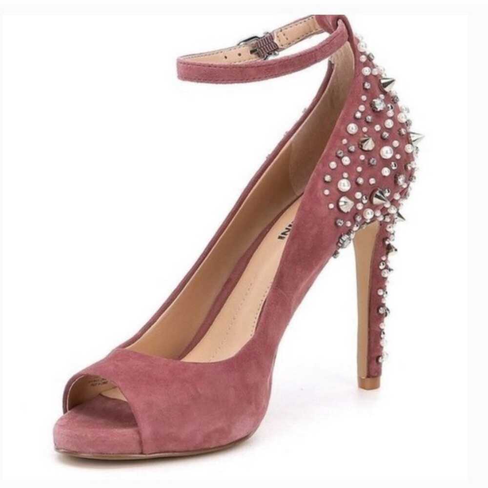 Gianni Bini Nara Studded Rhinestones Pearl Heels - image 4