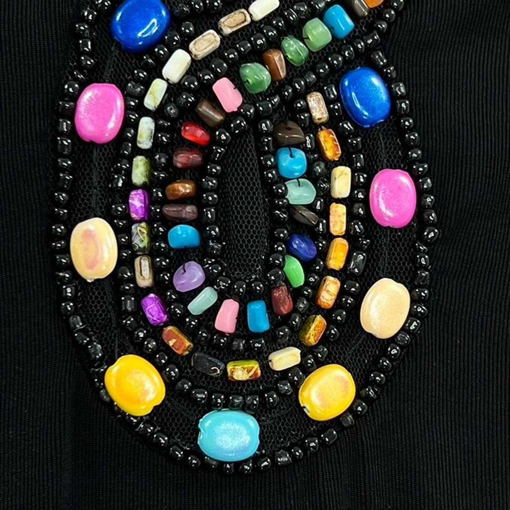 Slinky Brand Beaded Tunic Top Womens PS Pullover … - image 7