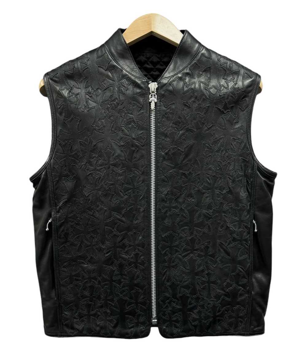 Chrome Hearts Chrome Hearts Leather Cemetery Vest - image 1