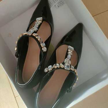 LILY BROWN CANDY STOCK pumps with jewels.