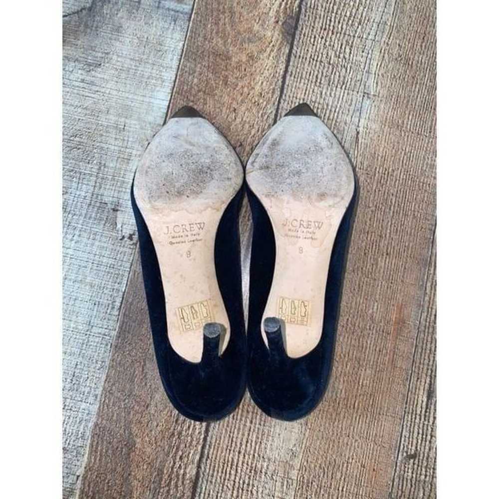 JCrew Elsie navy velvet pumps  Size 9 - image 8