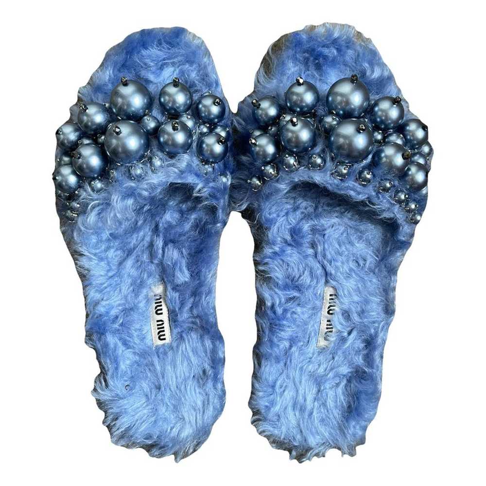 Miu Miu Faux fur mules - image 1