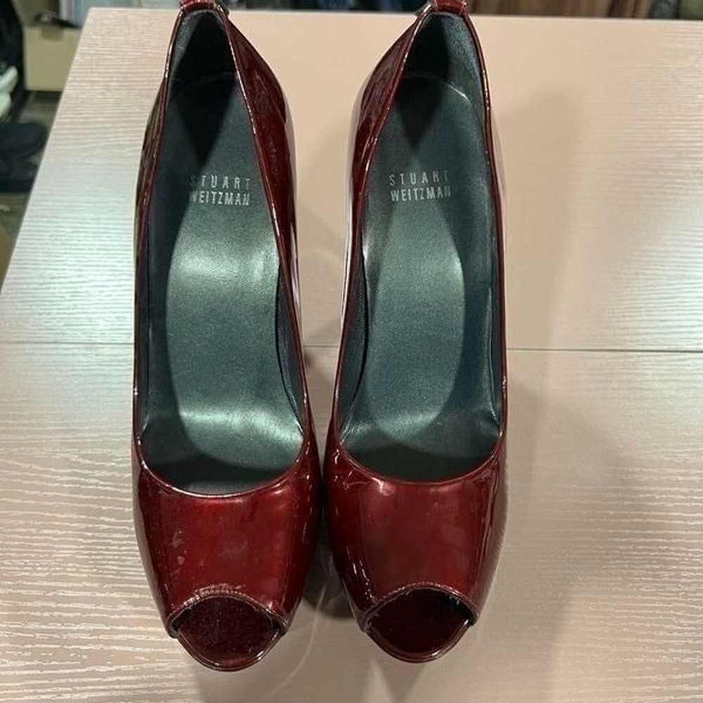 STUART WEITZMAN AUTH $399
Women's Burgundy Patent… - image 3