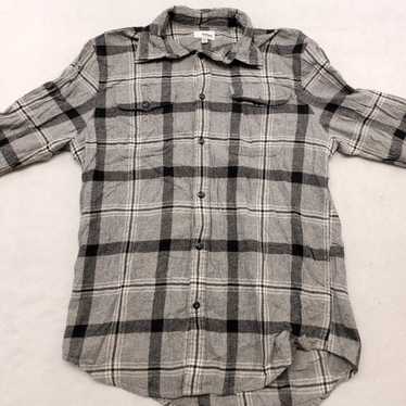 Sonoma Sonoma Gingham Flannel Casual Button Up Shi