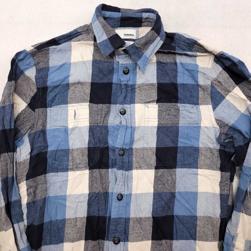 Sonoma Sonoma Gingham Flannel Button Up Shirt Men… - image 1