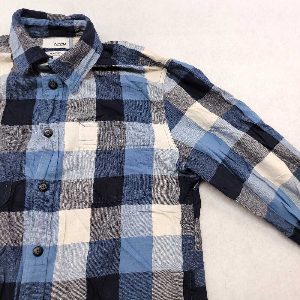 Sonoma Sonoma Gingham Flannel Button Up Shirt Men… - image 5