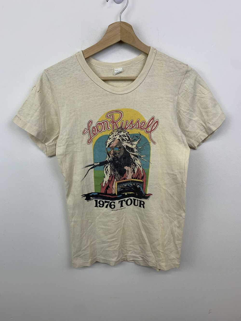 Tee × Tee Shirt Vintage 1976 Leon Russell Tour Te… - image 1