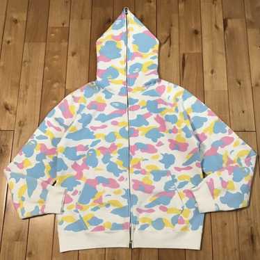 Bape × Nigo BAPE cotton candy camo full zip hoodi… - image 1