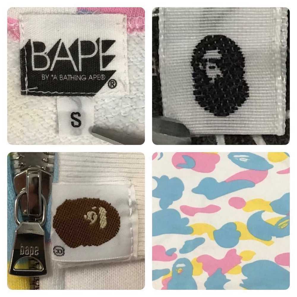 Bape × Nigo BAPE cotton candy camo full zip hoodi… - image 7