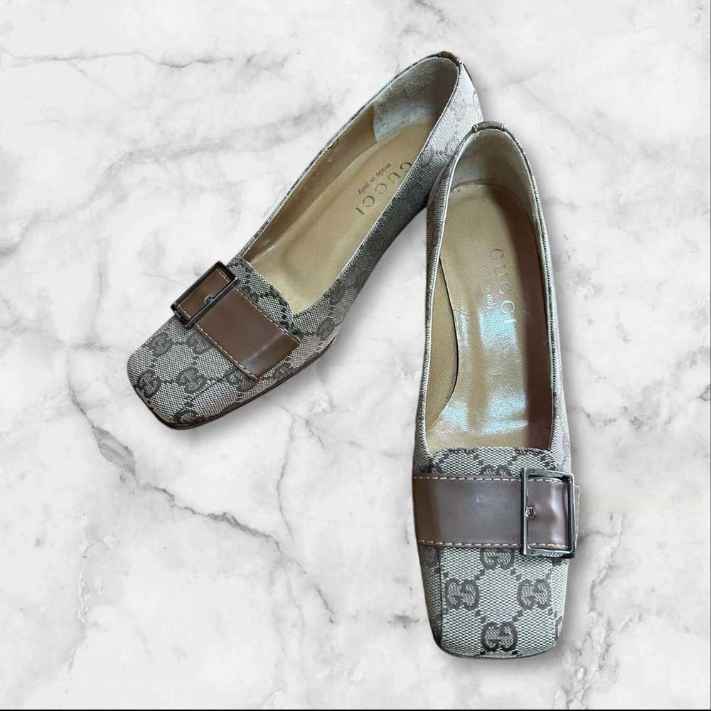 Excellent condition ✨ Gucci canvas pumps ✨ Size 3… - image 8