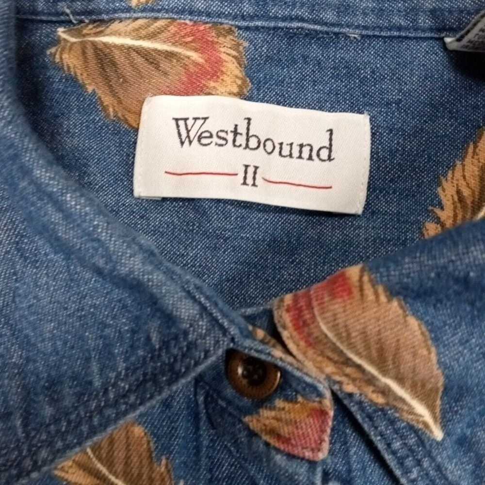 Vintage Westbound II Shirt Womens Plus 1X Denim B… - image 7