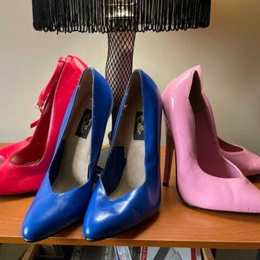 Lot of 3 Pairs of 6" Heel Fetish Pumps - Adult Sh… - image 1