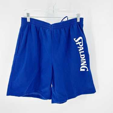 Spalding Vintage Spalding spell out blue sweat sho