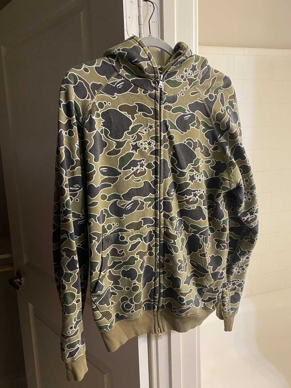 Bape × Nigo Star Camo Full Zip Hoodie - image 1