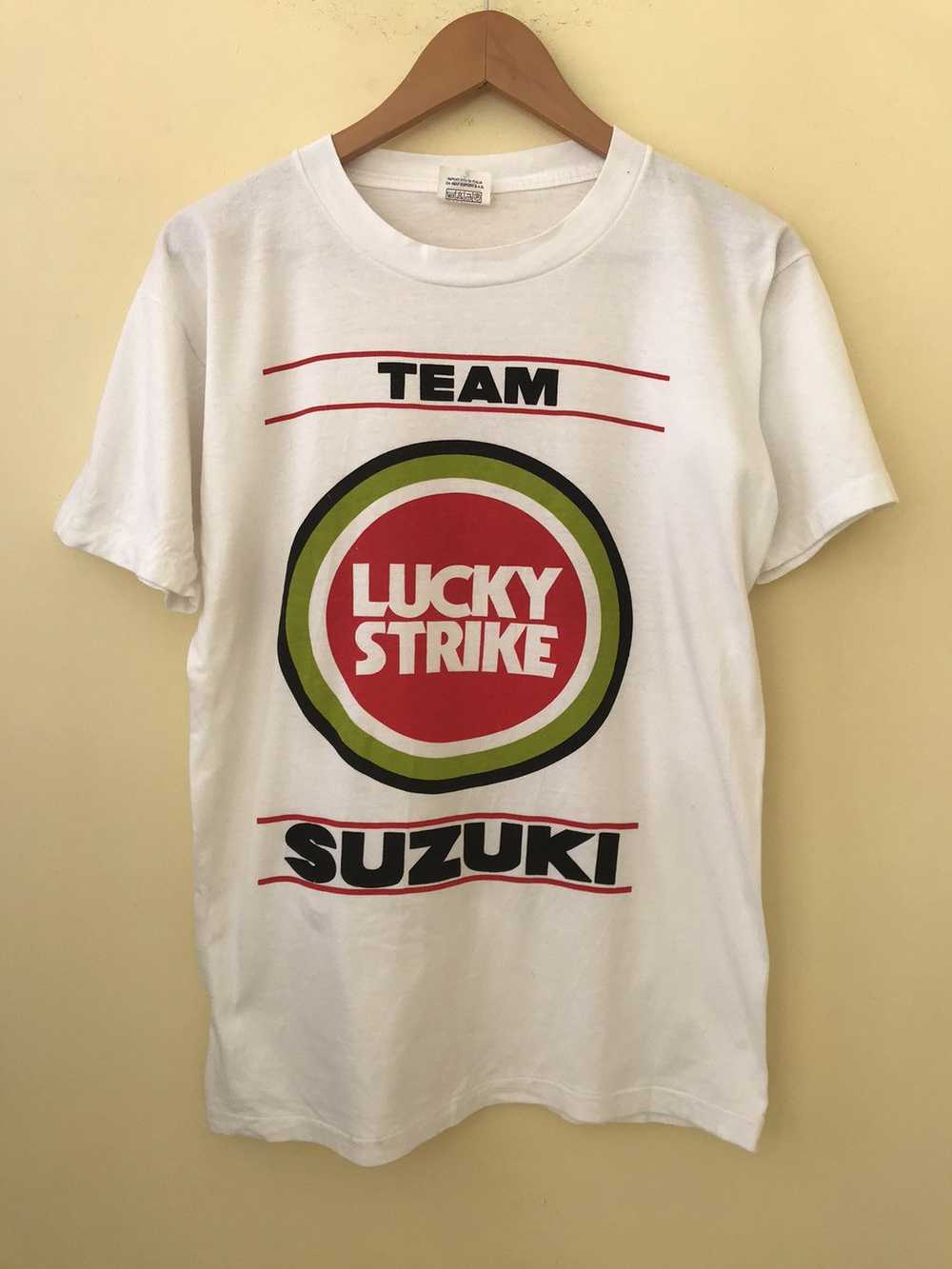 Racing × Slightly Distressed Suzuki Tee × Vintage… - image 1