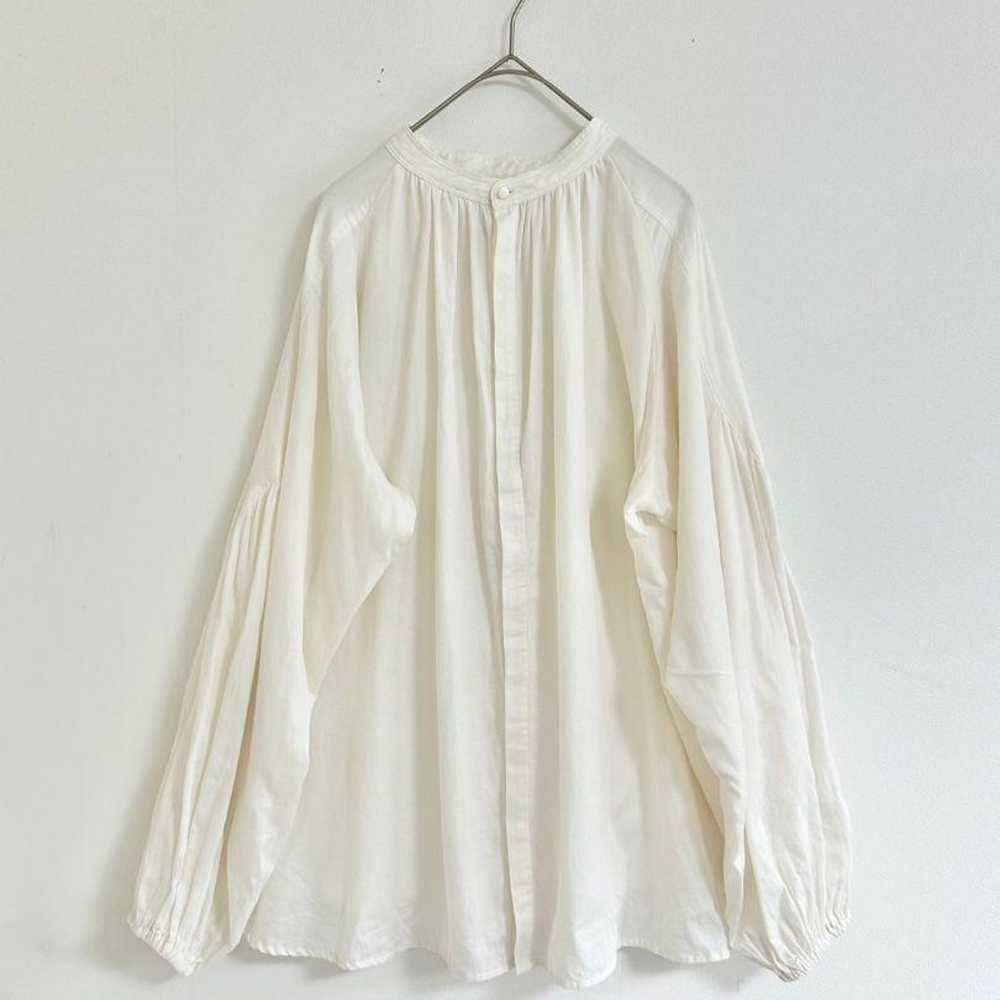 AMERICANHOLIC 2-Way Stand Collar Gather Blouse L - image 10