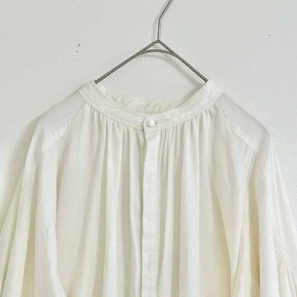 AMERICANHOLIC 2-Way Stand Collar Gather Blouse L - image 11