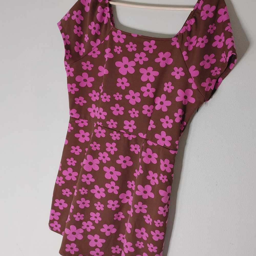 Madden NYC pink floral baby doll dress - image 2