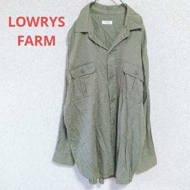 LOWRYS FARM Lowry's Farm Cotton Blend Khaki Shirt… - image 1