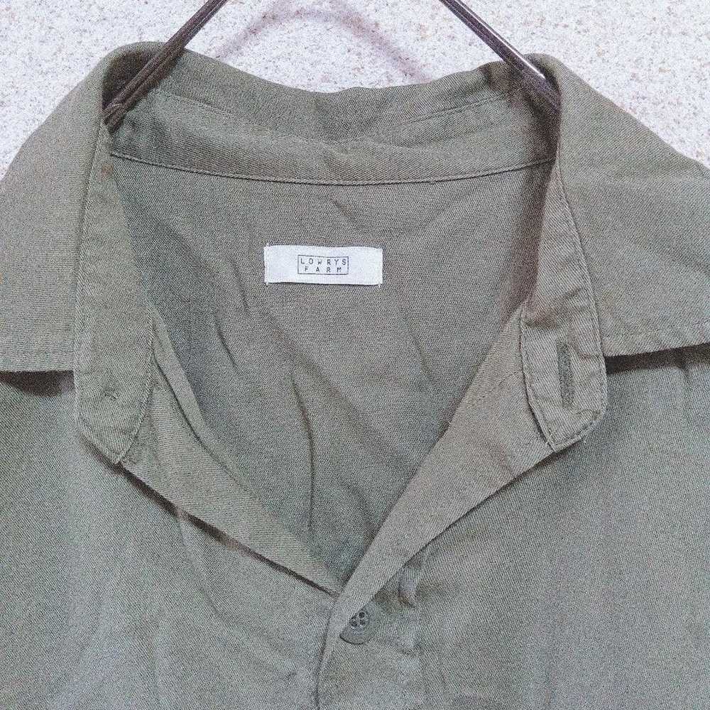 LOWRYS FARM Lowry's Farm Cotton Blend Khaki Shirt… - image 2