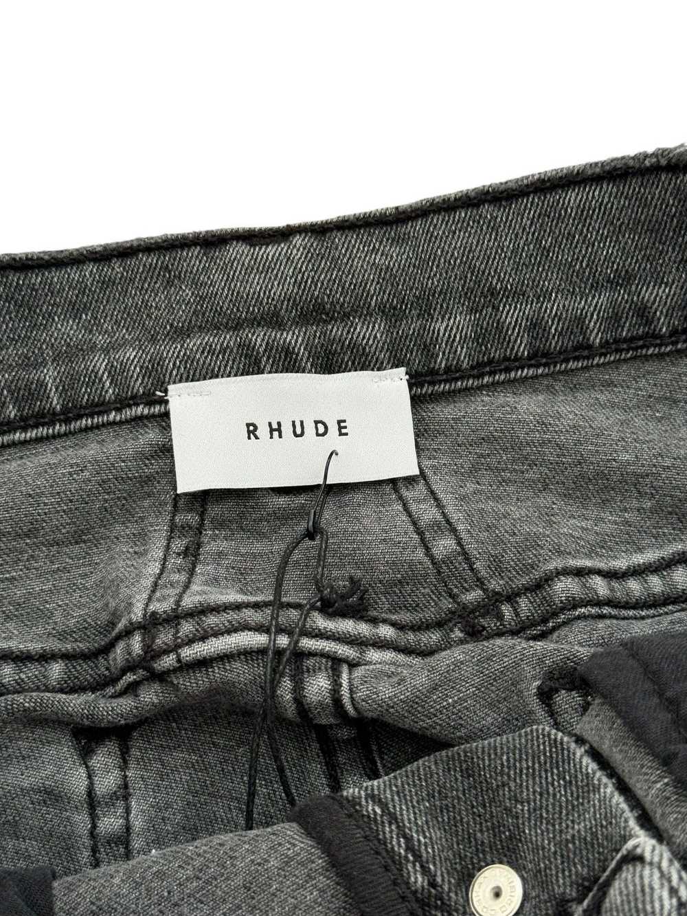 Rhude Pill Snap Leg Grey Denim - image 7