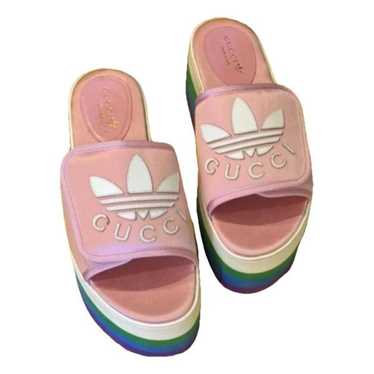 Gucci X Adidas Velvet sandals - image 1