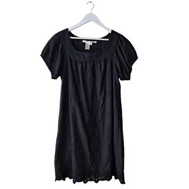 Max Studio Dress Embroidered Eyelet Short Sleeve … - image 1