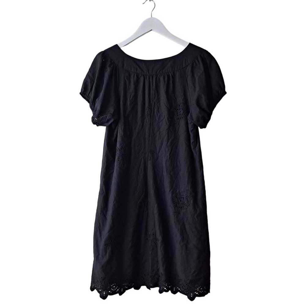 Max Studio Dress Embroidered Eyelet Short Sleeve … - image 2