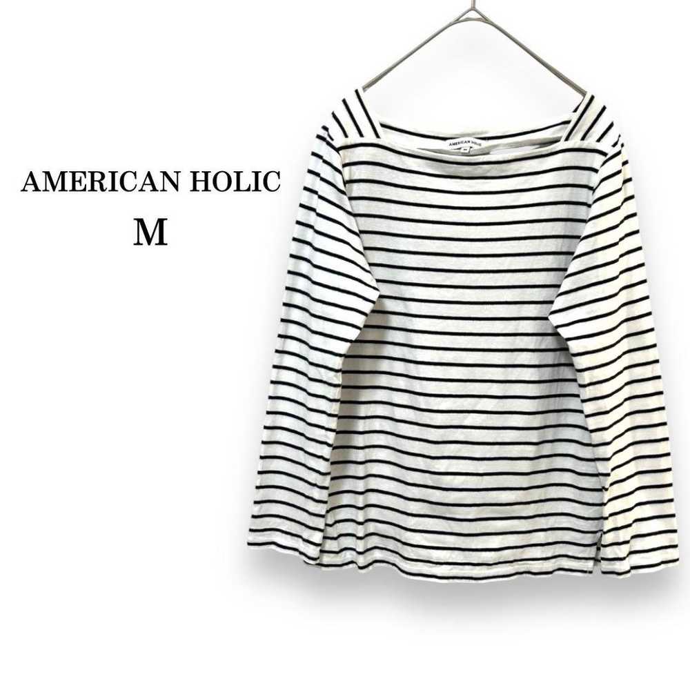 【AMERICAN HOLIC】Square Neck Long Sleeve Cut and S… - image 1