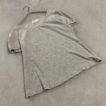 【KUMIKYOKU】Suite T-shirt 100% cotton Gray top - image 1